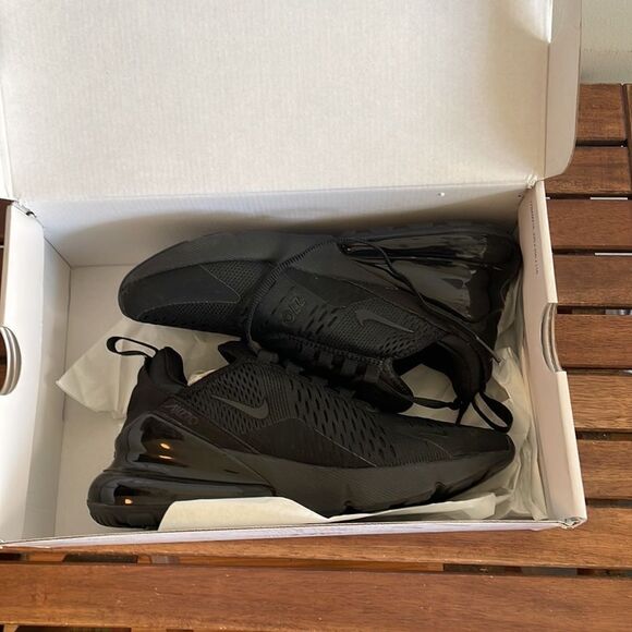 Nike Air Max 270 Black USA Women Size 7/UK 4.5/EU 38(AH6789-006) - Picture 11 of 15